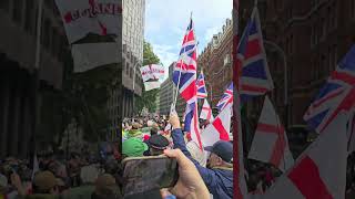 Patriots marching through London 261024 british patriots peaceful protest uk ukip change [upl. by Noxaj196]