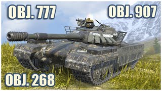 Object 268 Object 777 amp Object 907 • WoT Blitz Gameplay [upl. by Shanleigh913]