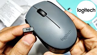 Logitech M171 Wireless Mouse🖱️Unboxing  Build Quality Box Contents Size Price Specifications [upl. by Maro285]