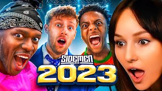 Freya Reacts to THE GREATEST SIDEMEN MOMENTS 2023 [upl. by Eycal]