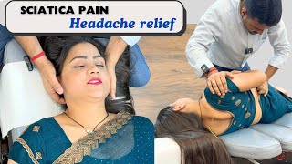 Sciatica pain treatment and headache relief by Dr Harish Grover [upl. by Xylon203]