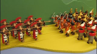 Spartiates VS Perses  la bataille des Thermopyles Stop motion Playmobil [upl. by Anoi398]