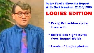 Peter Fords Showbusiness report with Bert Newton  21 Mar 1989  Logies review [upl. by Ennaed317]