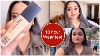 Lancome Teint Idole Ultra Wear Matte 24H Full Coverage Foundation Tryon  Wear test  Medium skin [upl. by Canica]