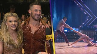 DWTS Danny Amendola and Witney Carson on VIRAL Leg Lift Dance Move Exclusive [upl. by Yenaj]