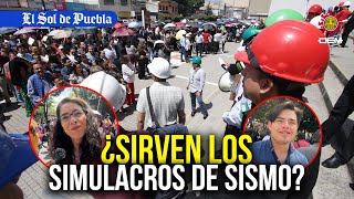 ¿Sirven o no los simulacros de sismo Esto dicen los poblanos [upl. by Atterual]