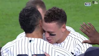 FULL INNING Aaron Judges 60th homer then Giancarlo Stantons walkoff grand slam for Yankees win [upl. by Barthel]