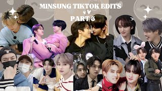 Minsung Tiktok Edits❤️🧡💛💚💙 part5 [upl. by Durgy]