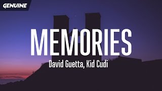 David Guetta  Memories Lyrics tiktok ft Kid Cudi [upl. by Wooldridge]