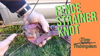 Fencing Knots 3 The Strainer or speed Knot [upl. by Copland5]