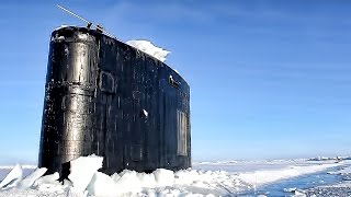 USS Hartford Sufaces • Nuclear Boat Breaks The Ice [upl. by Eikciv191]