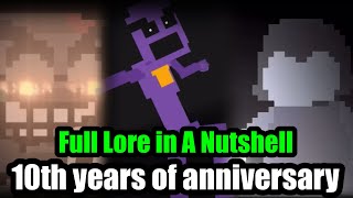 Full FNAF Lore in a Nutshell 10th YEARS OF ANNIVERSARY SPECIAL [upl. by Eyahc663]