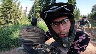 Biking Mineshaft trail Big Sky Resort 2022 [upl. by Reham]