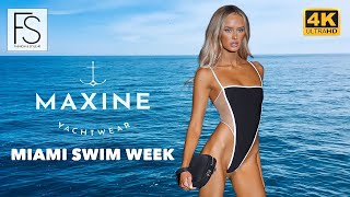 Miami Swim Week s2023 MAXINE YACHT WEAR FULL show 4K UHD  Sustainable Swimwear  Bikini  Monokini [upl. by Lokim]