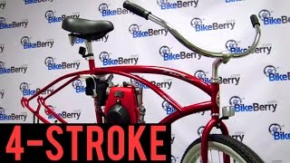 How To Install a 4Stroke Engine Kit on your Bicycle  48cc  Motorized Bicycle [upl. by Annovad408]