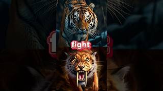 Tiger vs sabre tooth tiger animals fight short [upl. by Anilatak]