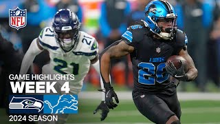 Seattle Seahawks vs Detroit Lions  2024 Week 4 Game Highlights [upl. by Willa]