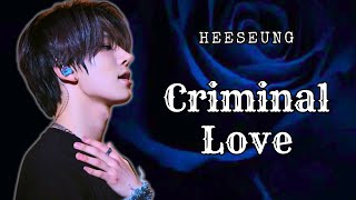 Criminal Love  Lee Heeseung Oneshot ENHYPEN FF [upl. by Yngad]