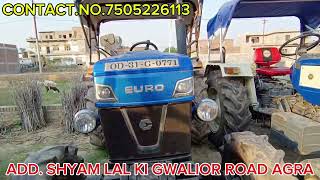 powertrac euro 45 Plus kimat ₹340000 hajar address shyam lal ki bagiya gwalior road agra🤑🤑🤑🤑🤑 [upl. by Piefer]