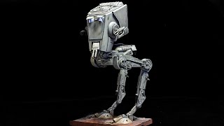 Bandai STAR WARS ATST 148 model kit  Full build paint amp weathering [upl. by Eide]