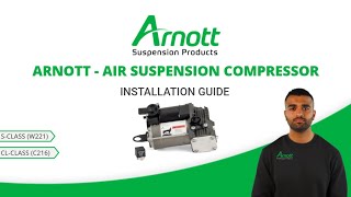 Arnott Air Suspension Compressor Installation Video MercedesBenz SClass W221 and CLClass C216 [upl. by Avitzur322]