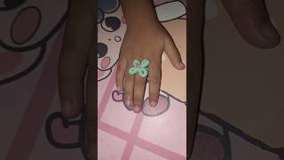 Navratri Rubber Band Ring shorts diy crafteraditi handmade jewellery ytshorts art [upl. by Bolton]