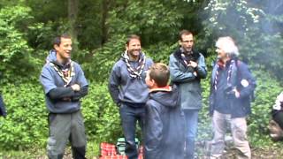 Bear Grylls and Steve Backshall visit Bromley District Scouts Part 30 [upl. by Harutak]