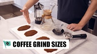 Coffee Grind Sizes For Popular Brew Methods  Stay Roasted [upl. by Dobson]