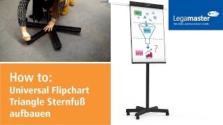 How to Universal Flipchart Triangle Sternfuß aufbauen [upl. by Jaffe690]