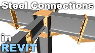 Steel Structures and Connections in Revit Tutorial [upl. by Corney904]