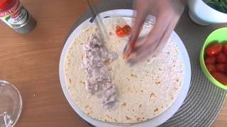 Recette wraps au thon [upl. by Ehling]