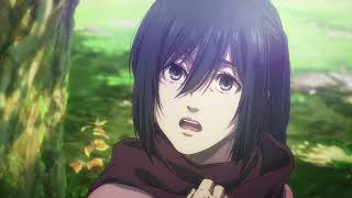 Mikasa says goodbye to Eren  AoT emotional final scene 1080p [upl. by Sivrup]