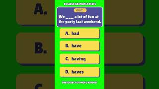 Past Simple Test  Exercise 9  Check if you are smart pastsimple englishgrammar quiz [upl. by Rosenblast]