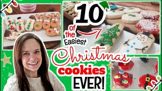 10 Crazy EASY Christmas Cookies that take no time to make  Christmas Baking [upl. by Chucho590]