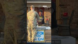 Air Force sergeant helps young boy selling cookies raise over 14000 [upl. by Ulphiah]