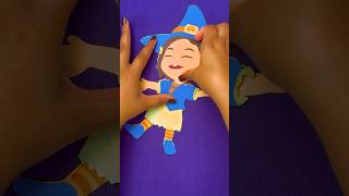 Easy Halloween Crafts 🎃 DIY Ninas Witch Costume 123 shorts cocomelon [upl. by Salsbury]