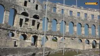 Croatia Amphitheater Pula Pulska Arena in Kroatien Hrvatska Croatia [upl. by Sherurd]