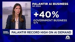 Palantir surges on high demand as defense embraces AI [upl. by Dickerson]