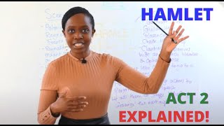 Hamlet in 3 Minutes  Hamlet Act 2 by William Shakespeare  A Level English Literature Summary [upl. by Groot]