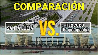 COMPARACIÓN nueva Aeropuerto Santa Lucía Felipe Ángeles VS Texcoco Lo que quedó [upl. by Anirod]