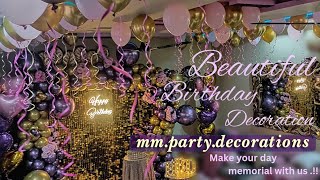 Beautiful Birthday Decoration Ideas  Best birthday planner  Room decor [upl. by Loree526]