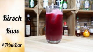 Kirsch Kuss  alkoholfreier Cocktail  Rezept  TrinkBar [upl. by Uri]