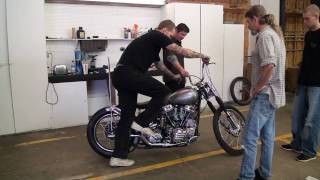 59 Panhead Chopper First Time Starting  Riding [upl. by Bellamy]