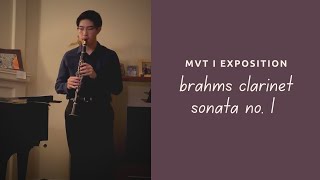 brahms clarinet sonata no 1 mvt 1 [upl. by Llenrep]