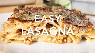 Easy Lasagna Recipe with Béchamel sauce [upl. by Leonteen]