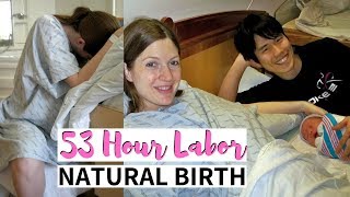 My Positive Natural Birth Story  53 Hour Long Labor amp Birth Center Delivery Without Epidural [upl. by Manoff]