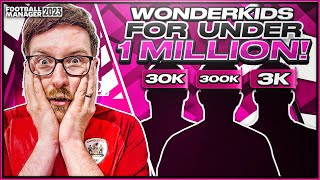 FM23  THE BEST WONDERKIDS FOR UNDER £1 MILLION IN FOOTBALL MANAGER 2023 [upl. by Jerrie]