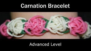 Rainbow Loom® Carnation Bracelet [upl. by Asehr]