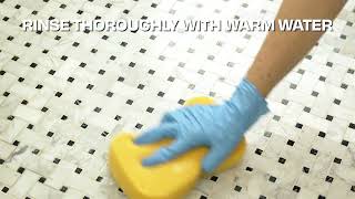 Achieve Clean Grout With Miracle Sealants Grout Cleaner [upl. by Enitsirt]