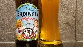 Erdinger Oktoberfest Weissbier By Erdinger Weissbräu  German Craft Beer Review [upl. by Ddej]